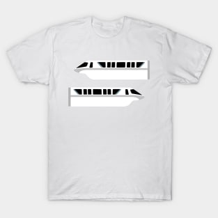 Minimal Monorail Silver T-Shirt